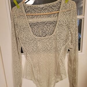 Free People In My Head Bodysuit sz M